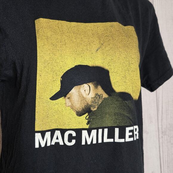 Mac Miller 2018 Tour Graphic Black T-Shirt, sz Medium - Picture 2 of 5